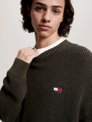 Tommy Jeans pánský khaki svetr  - XL (MR1)