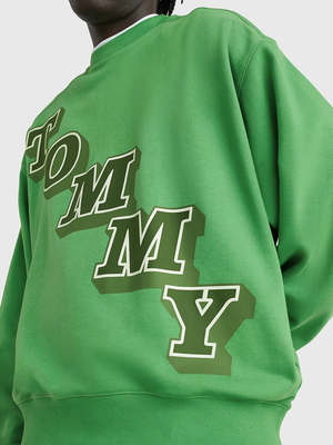 Tommy Jeans pánská zelená mikina - S (LY3)