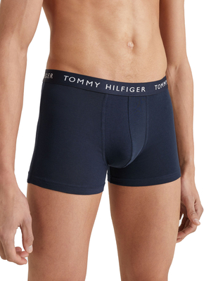 Tommy Hilfiger pánské tmavě modré boxerky 3 pack - M (0SF)
