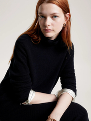 Tommy Hilfiger dámské černé vlněné šaty - XL/R (BDS)