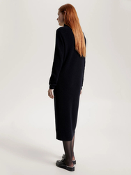 Tommy Hilfiger dámské černé vlněné šaty - XL/R (BDS)