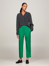 Tommy Hilfiger dámské zelené Chino kalhoty - 34 (L4B)