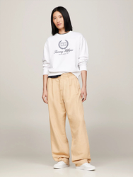 Tommy Hilfiger dámská bílá mikina  - M (YCF)
