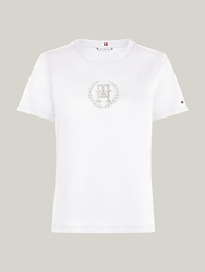 Tommy Hilfiger dámské bílé tričko - XS (YCF)