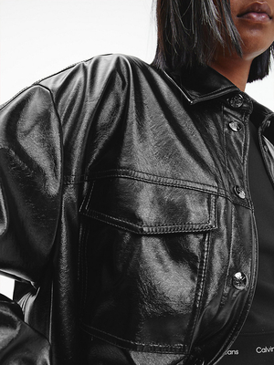 Calvin Klein dámská černá oversized košile - S (BEH)
