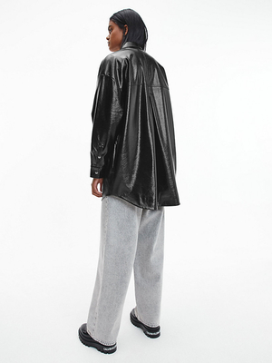 Calvin Klein dámská černá oversized košile - XS (BEH)