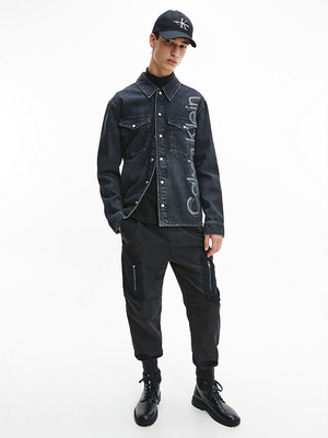 Calvin Klein pánská džínová košile - M (1BY)