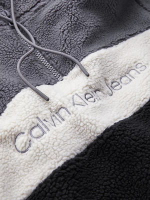 Calvin Klein pánská sherpa mikina - S (BEH)
