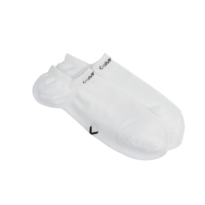 Calvin Klein dámské bílé ponožky 2pack - ONESIZE (002)