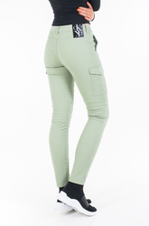 Calvin Klein dámské khaki zelené kalhoty - 26/30 (L9A)