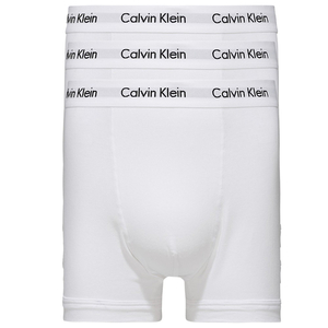 Calvin Klein pánské bílé boxerky 3 pack - S (100)