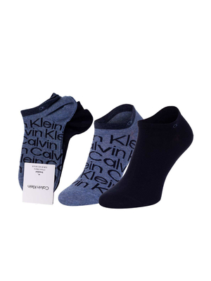 Calvin Klein pánské modré ponožky 2 pack - 39 (003)