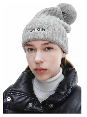 Calvin Klein dámská šedá čepice - OS (0IN)