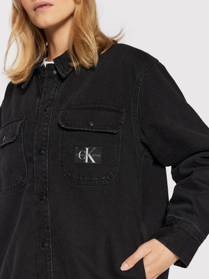 Calvin Klein dámská černá džínová bunda - S (1BY)