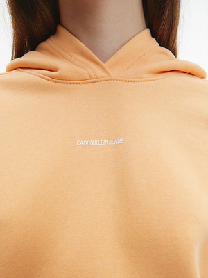 Calvin Klein dámská oranžová mikina - M (SFX)