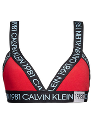 Calvin Klein dámská červená sportovní podprsenka - XS (3YQ)