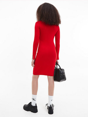 Calvin Klein dámská červené vlněné šaty - L (XL6)