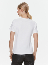 Calvin Klein dámské bílé žebrované tričko - M (YAF)