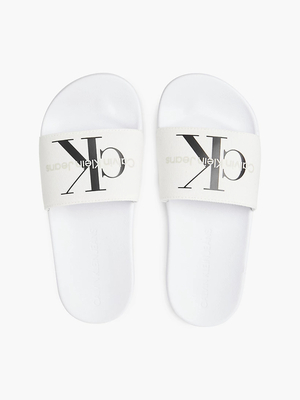 Calvin Klein dámské bílé pantofle - 38 (YAF)