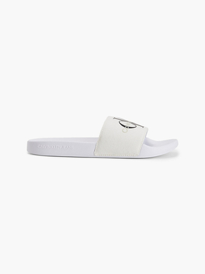 Calvin Klein dámské bílé pantofle - 38 (YAF)