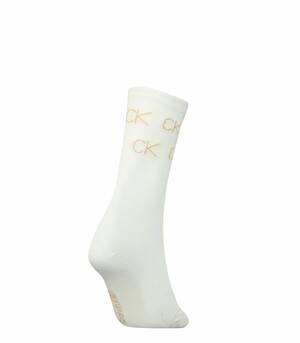 Calvin Klein dámské krémové ponožky - ONE (002)