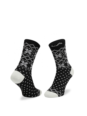 Calvin Klein dámské vzorované ponožky 3 pack - ONE (001)