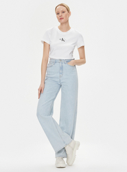 Calvin Klein dámské bílé tričko - L (YAF)