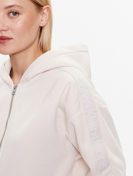 Calvin Klein Jeans dámská béžová mikina - L (ACF)