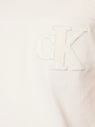 Calvin Klein pánské krémové tričko - XL (ACF)