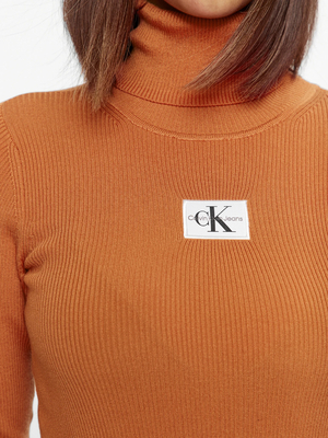 Calvin Klein dámský oranžový rolák - L (SEC)