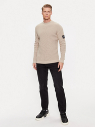 Calvin Klein pánský béžový svetr - XL (PED)