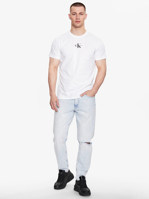 Calvin Klein pánské bílé tričko - XL (YAF)