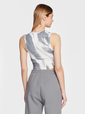 Calvin Klein dámský šedý vzorovaný top - XS (0IM)
