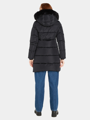 Calvin Klein dámský černý kabát - S (BEH)