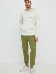 Calvin Klein pánské khaki zelené tepláky - S (L9N)