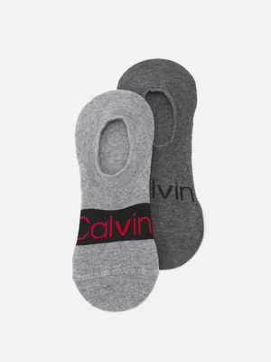 Calvin Klein pánské šedé ponožky 2 pack - 39 - 42 (003)
