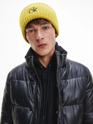 Calvin Klein pánská žlutá čepice - OS (ZH8)