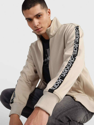 Calvin Klein pánská béžová mikina - XL (PED)