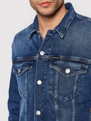Calvin Klein pánská modrá džínová bunda - L (1A4)