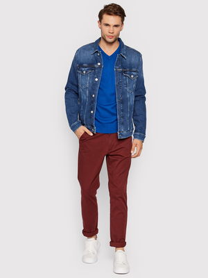Calvin Klein pánská modrá džínová bunda - L (1A4)