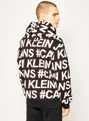 Calvin Klein pánská černá mikina Logo - S (0GO)