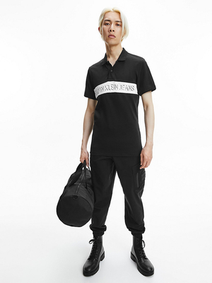 Calvin Klein pánské černé polo tričko - M (BEH)