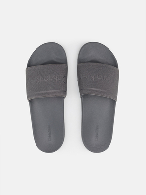 Calvin Klein pánské šedé pantofle - 43 (PD0)