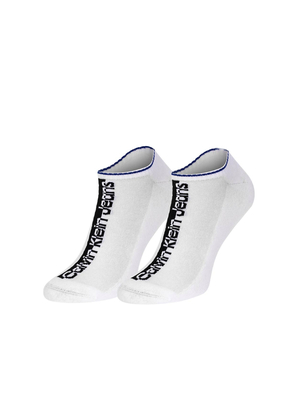 Calvin Klein pánské bílé ponožky 3pack - ONESIZE (002)