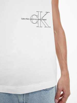 Calvin Klein pánské bílé tílko - M (YAF)