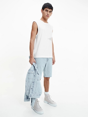 Calvin Klein pánské bílé tílko - XL (YAF)