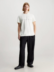 Calvin Klein pánské béžové tričko - M (CGA)