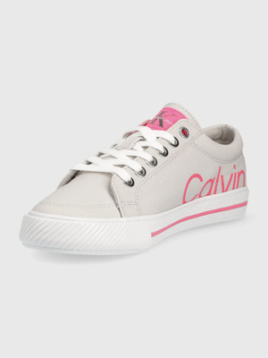 Calvin Klein dámské světle šedé tenisky - 36 (CLA)