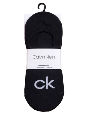 Calvin Klein pánské černé ponožky 3 pack - ONESIZE (00)