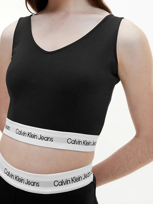 Calvin Klein dámský černý cropped top - XS (BEH)